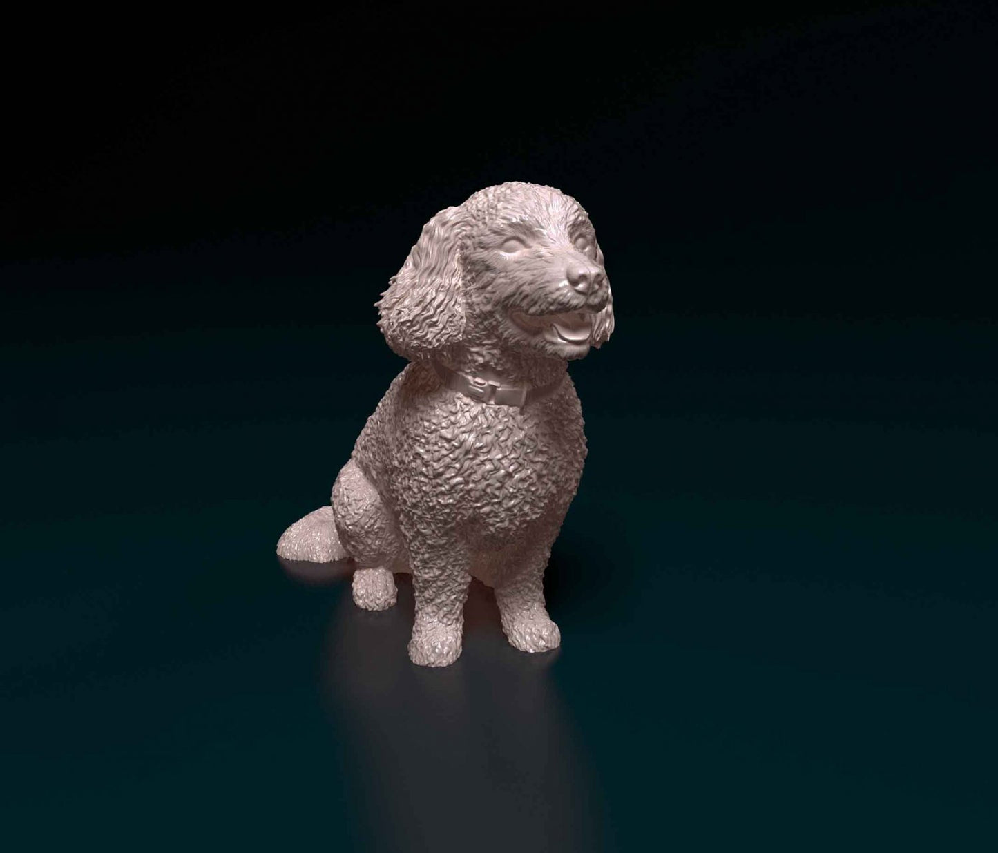 Bichon Frise artist resin - white resin ready to prep / paint ALL SCALES