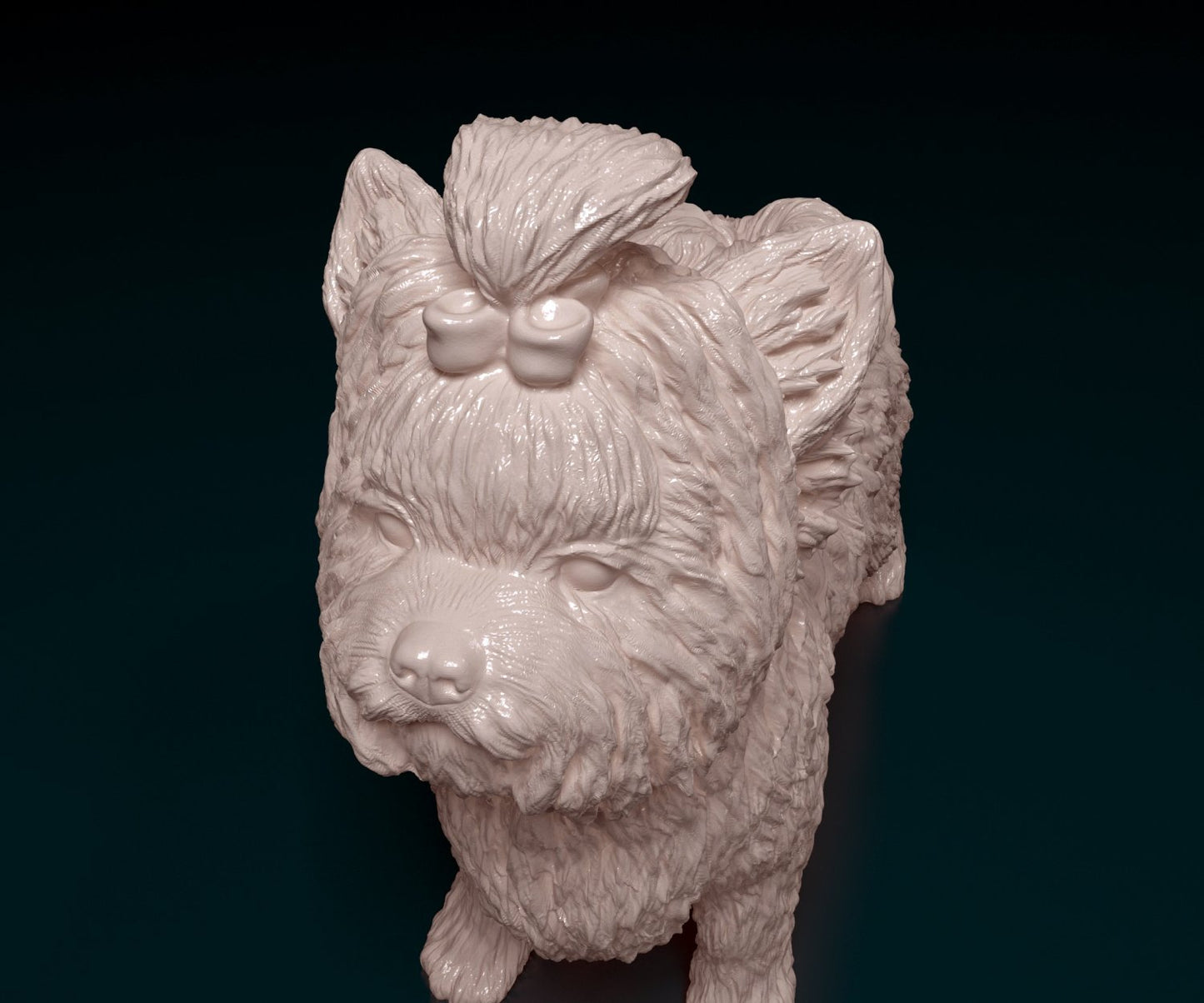 biewer yorkshire terrier artist resin - white resin ready to prep / paint ALL SCALES