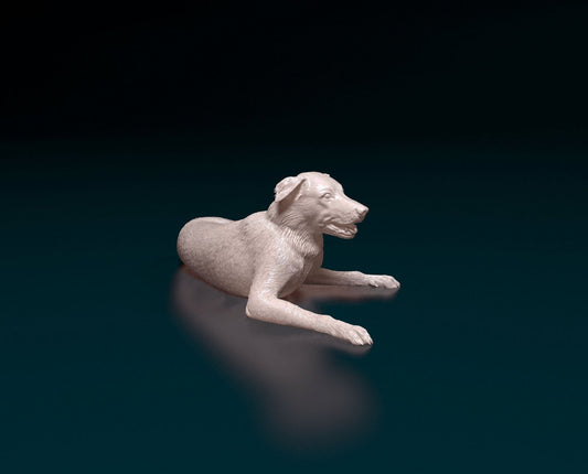 Border collie 2 artist resin - white resin ready to prep / paint ALL SCALES