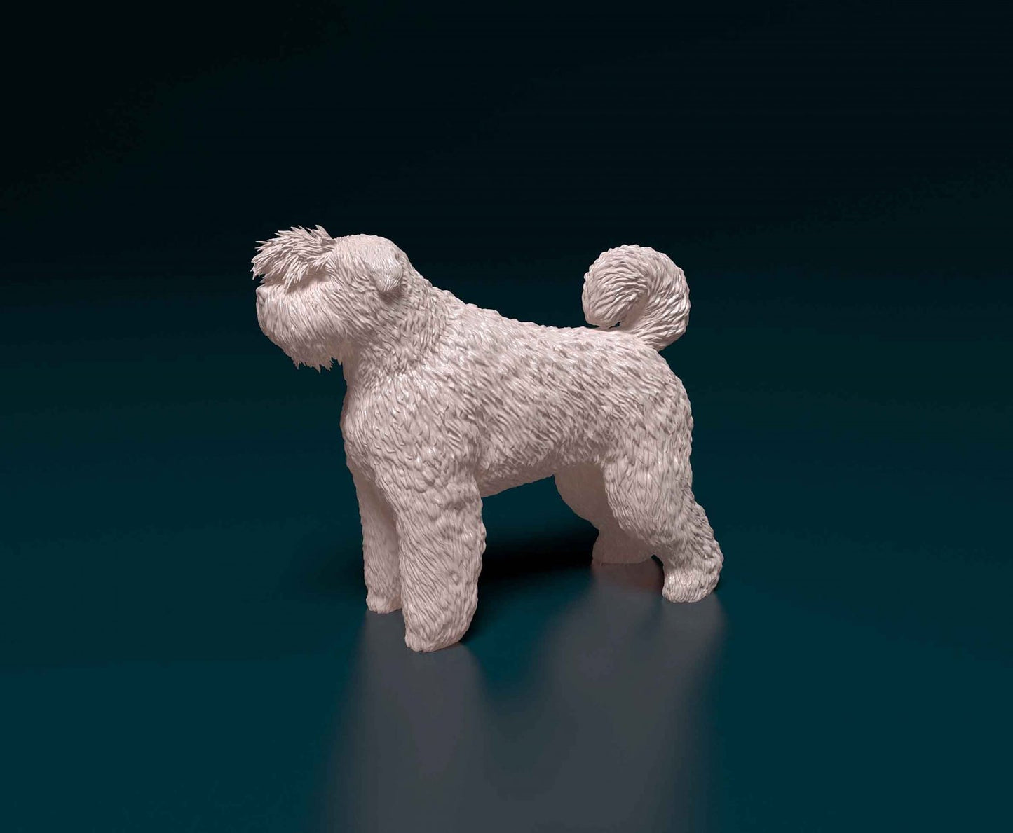 Copy of Bouvier des flandres 2  artist resin - white resin ready to prep / paint ALL SCALES