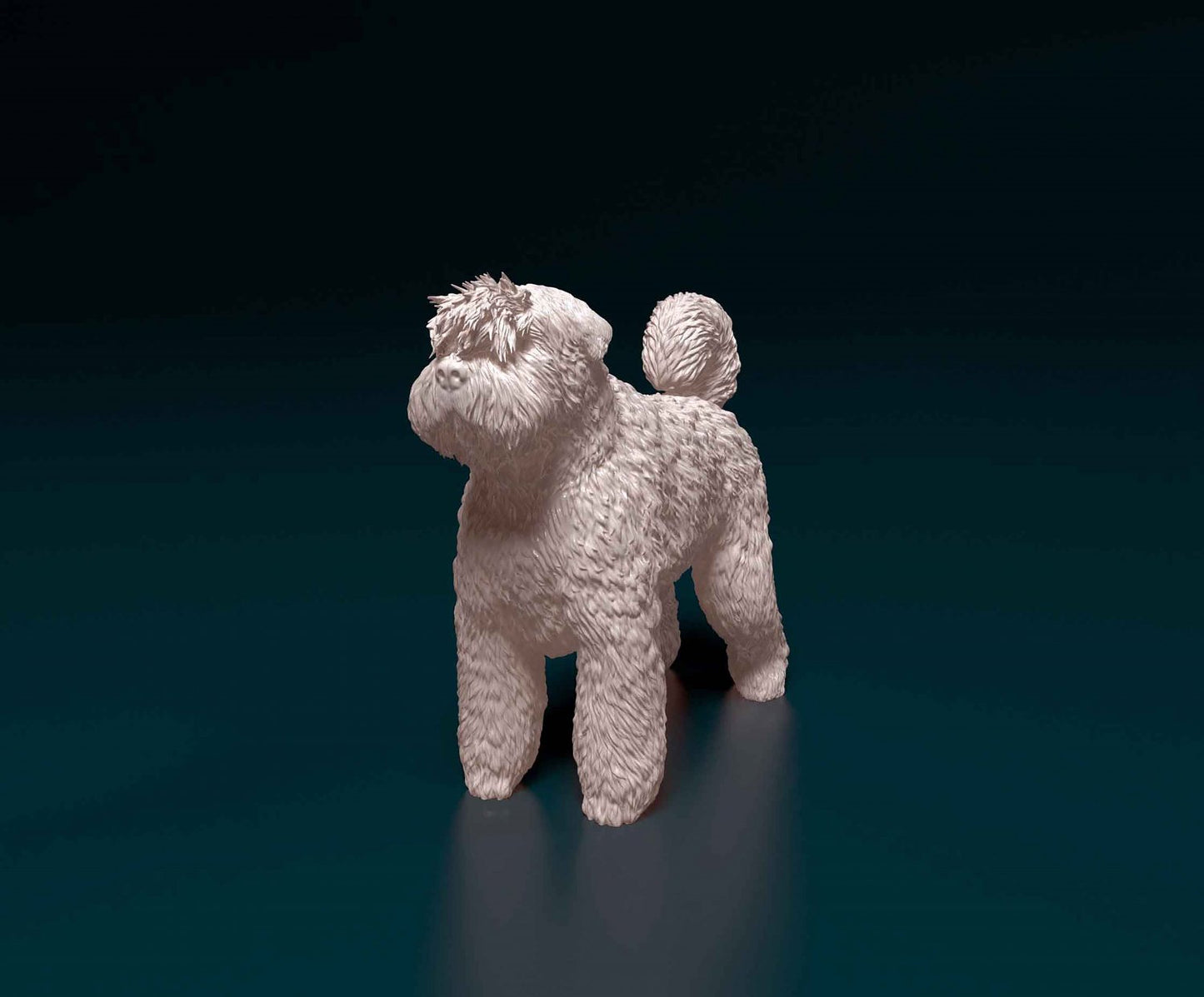 Copy of Bouvier des flandres 2  artist resin - white resin ready to prep / paint ALL SCALES