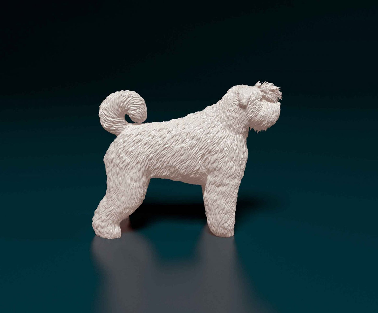 Copy of Bouvier des flandres 2  artist resin - white resin ready to prep / paint ALL SCALES