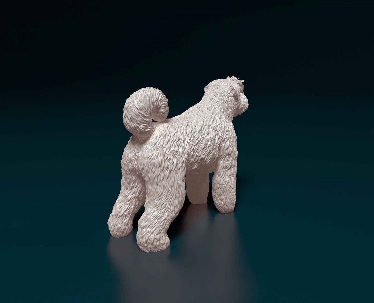 Copy of Bouvier des flandres 2  artist resin - white resin ready to prep / paint ALL SCALES
