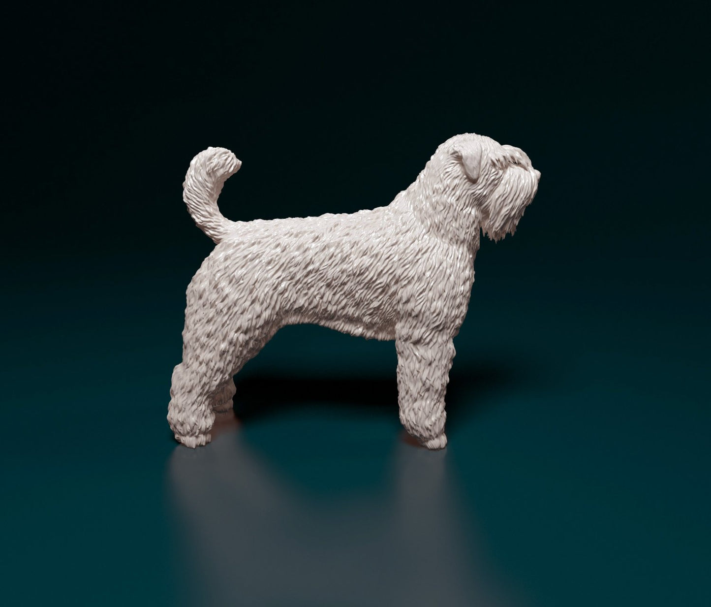 Bouvier des flandres  artist resin - white resin ready to prep / paint ALL SCALES