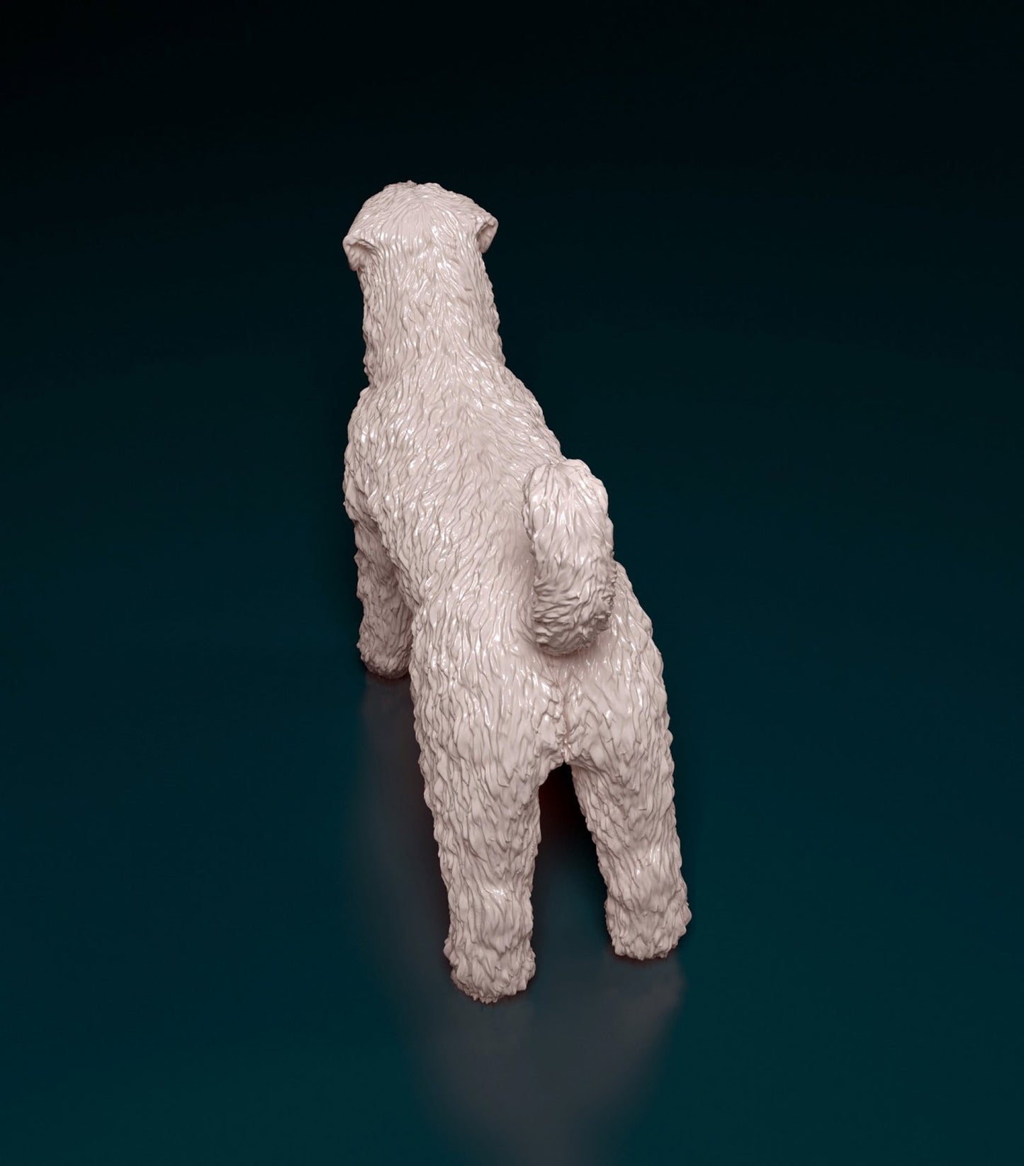 Bouvier des flandres  artist resin - white resin ready to prep / paint ALL SCALES