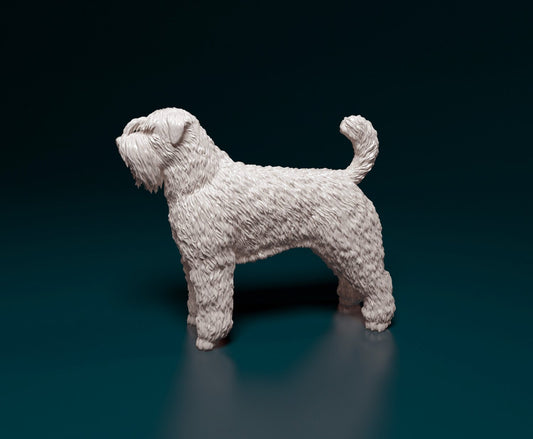 Bouvier des flandres  artist resin - white resin ready to prep / paint ALL SCALES