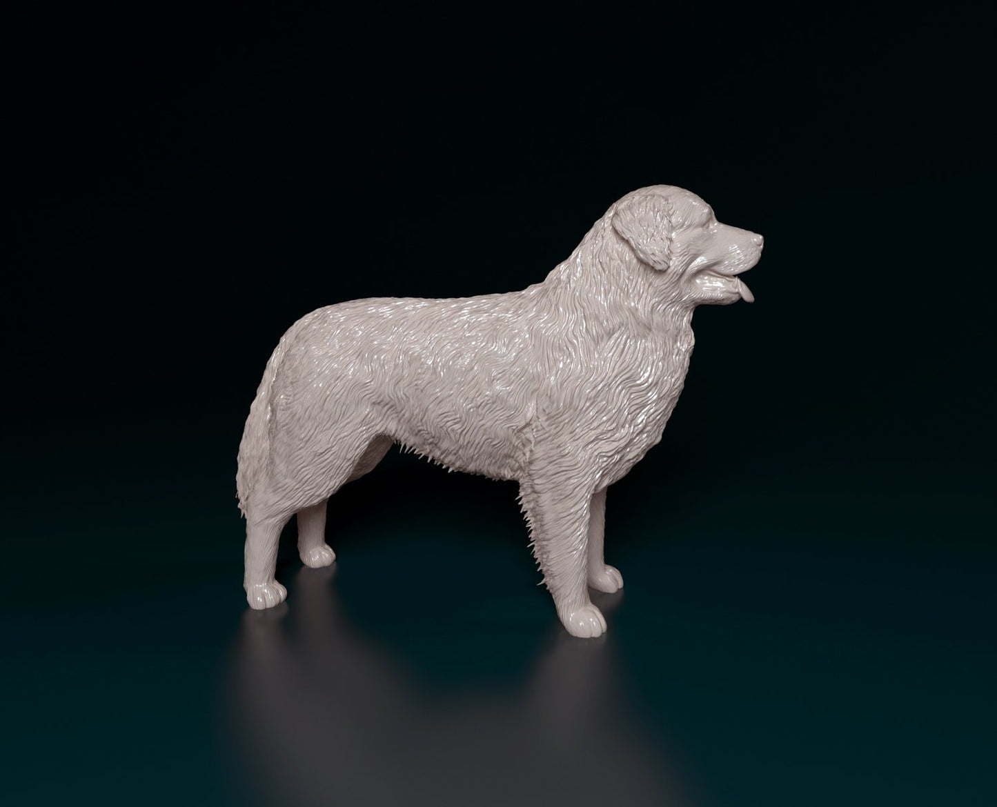 Copy of Bernese mountain dog 2 artist resin - white resin ready to prep / paint ALL SCALES