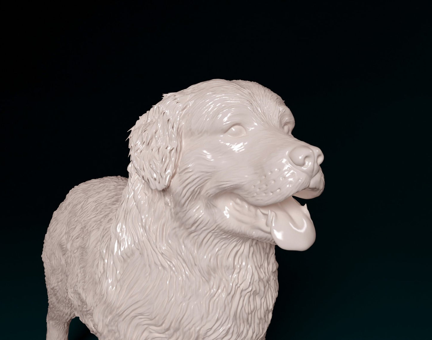 Copy of Bernese mountain dog 2 artist resin - white resin ready to prep / paint ALL SCALES