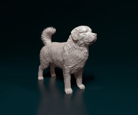 Bernese mountain dog artist resin - white resin ready to prep / paint ALL SCALES