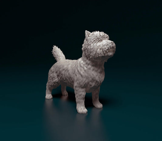 Cairn terrier artist resin - white resin ready to prep / paint ALL SCALES