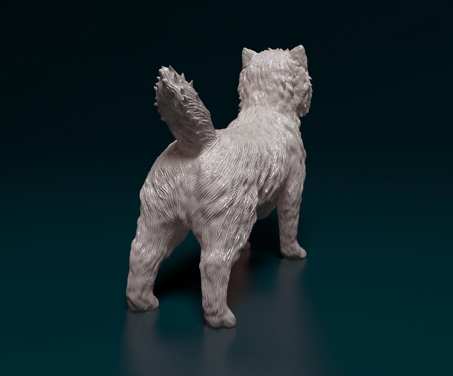 Cairn terrier artist resin - white resin ready to prep / paint ALL SCALES
