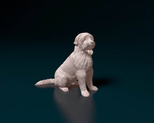 Catalan sheepdog artist resin - white resin ready to prep / paint ALL SCALES
