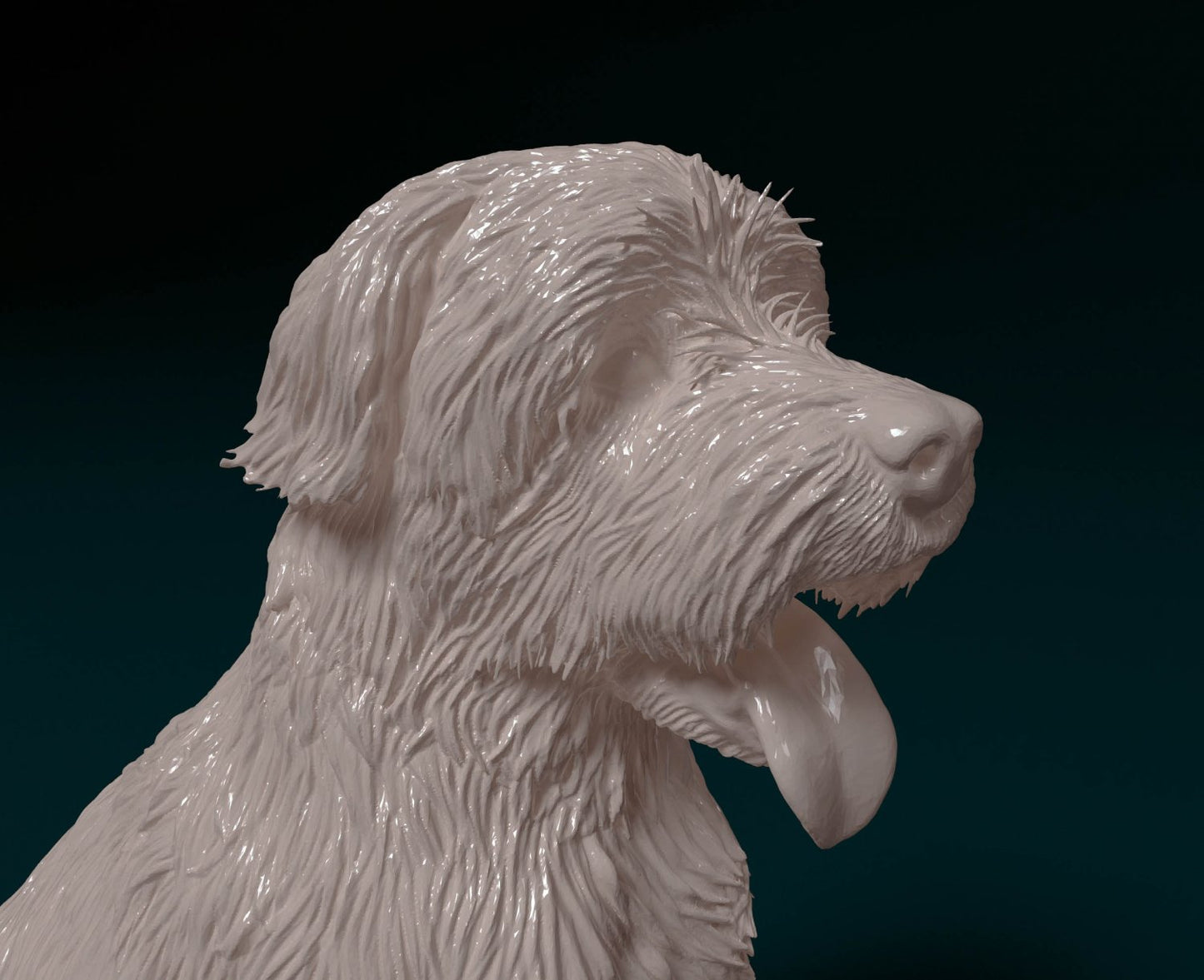 Catalan sheepdog artist resin - white resin ready to prep / paint ALL SCALES
