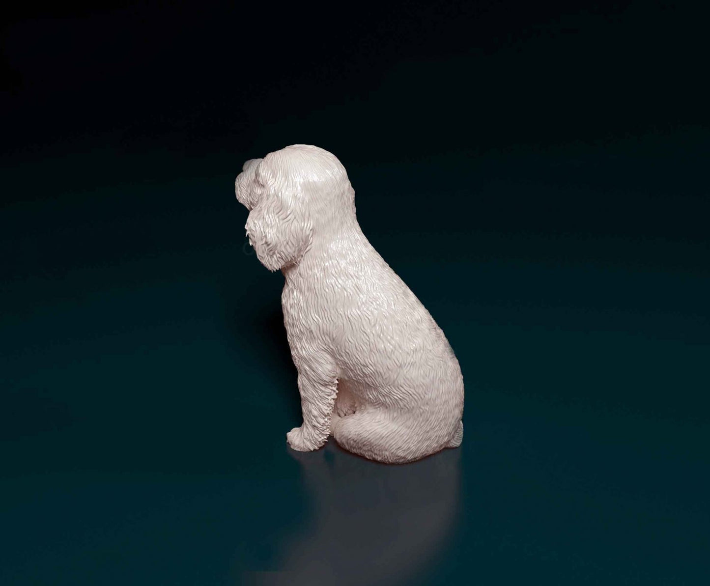 Cavalier king charles spaniel 3 artist resin - white resin ready to prep / paint ALL SCALES