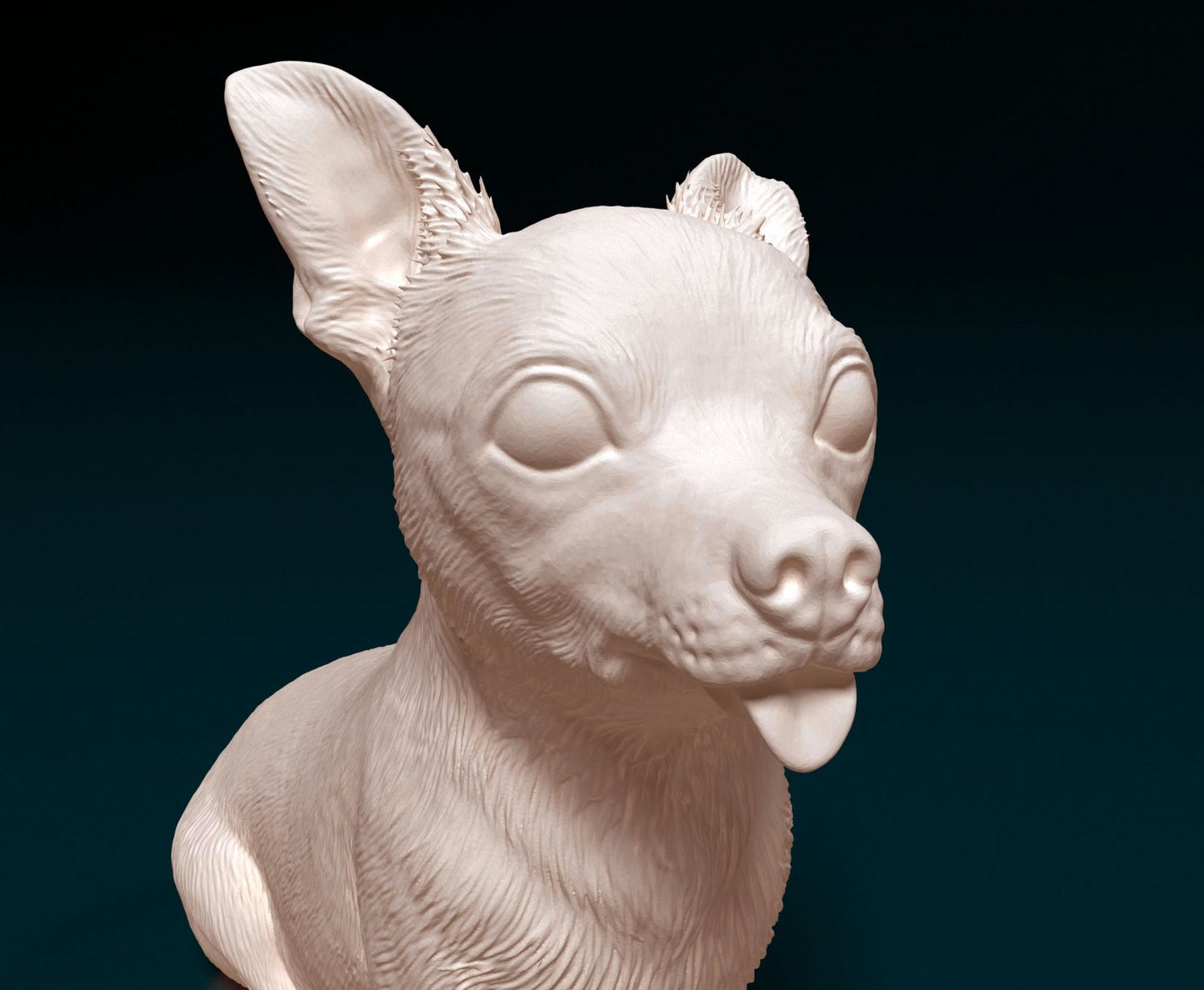 Chihuahua 7 artist resin - white resin ready to prep / paint ALL SCALES