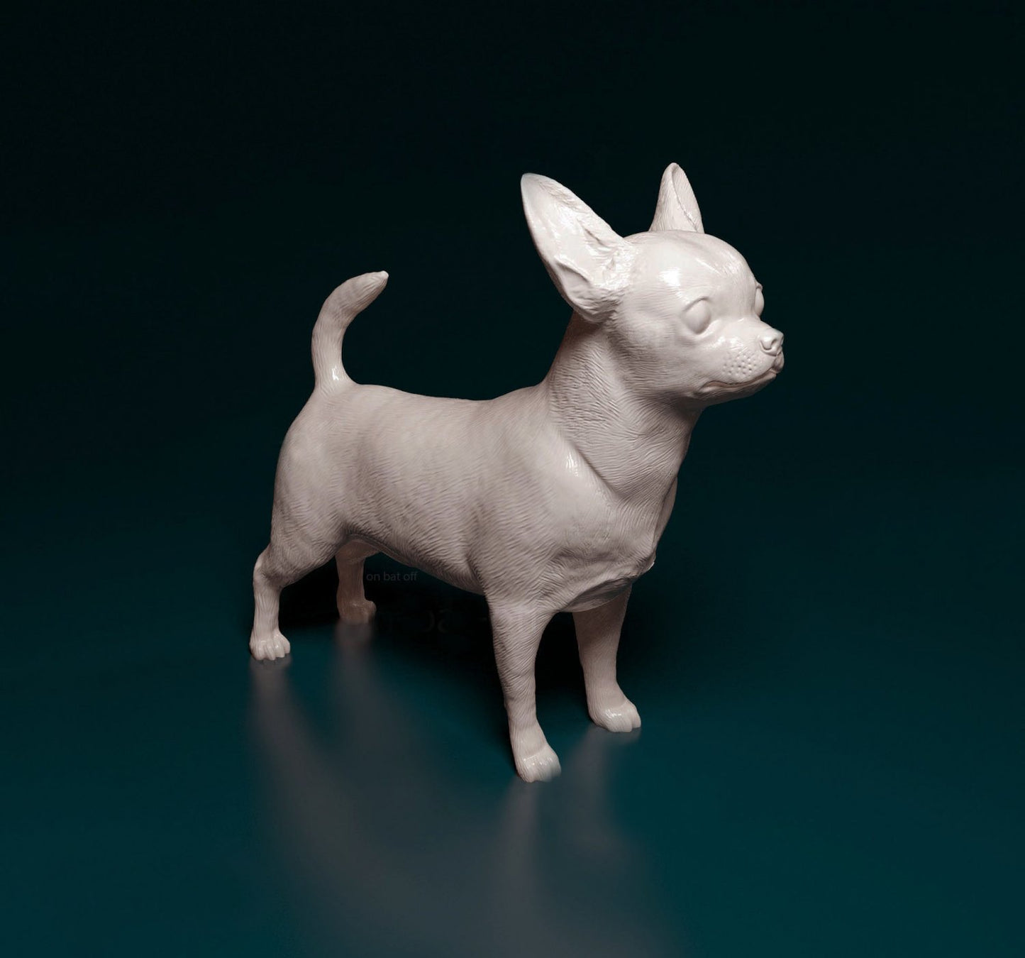 Chiuahua artist resin - white resin ready to prep / paint ALL SCALES