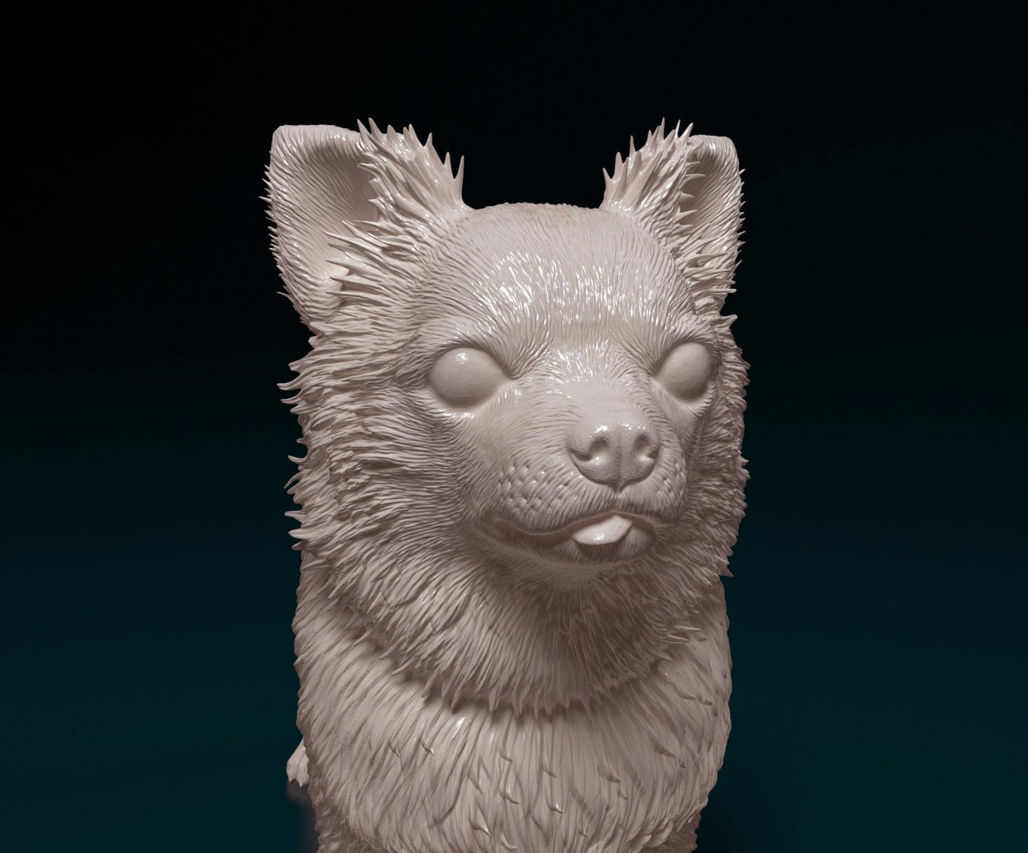 Chihuahua longhaired 3 artist resin - white resin ready to prep / paint ALL SCALES