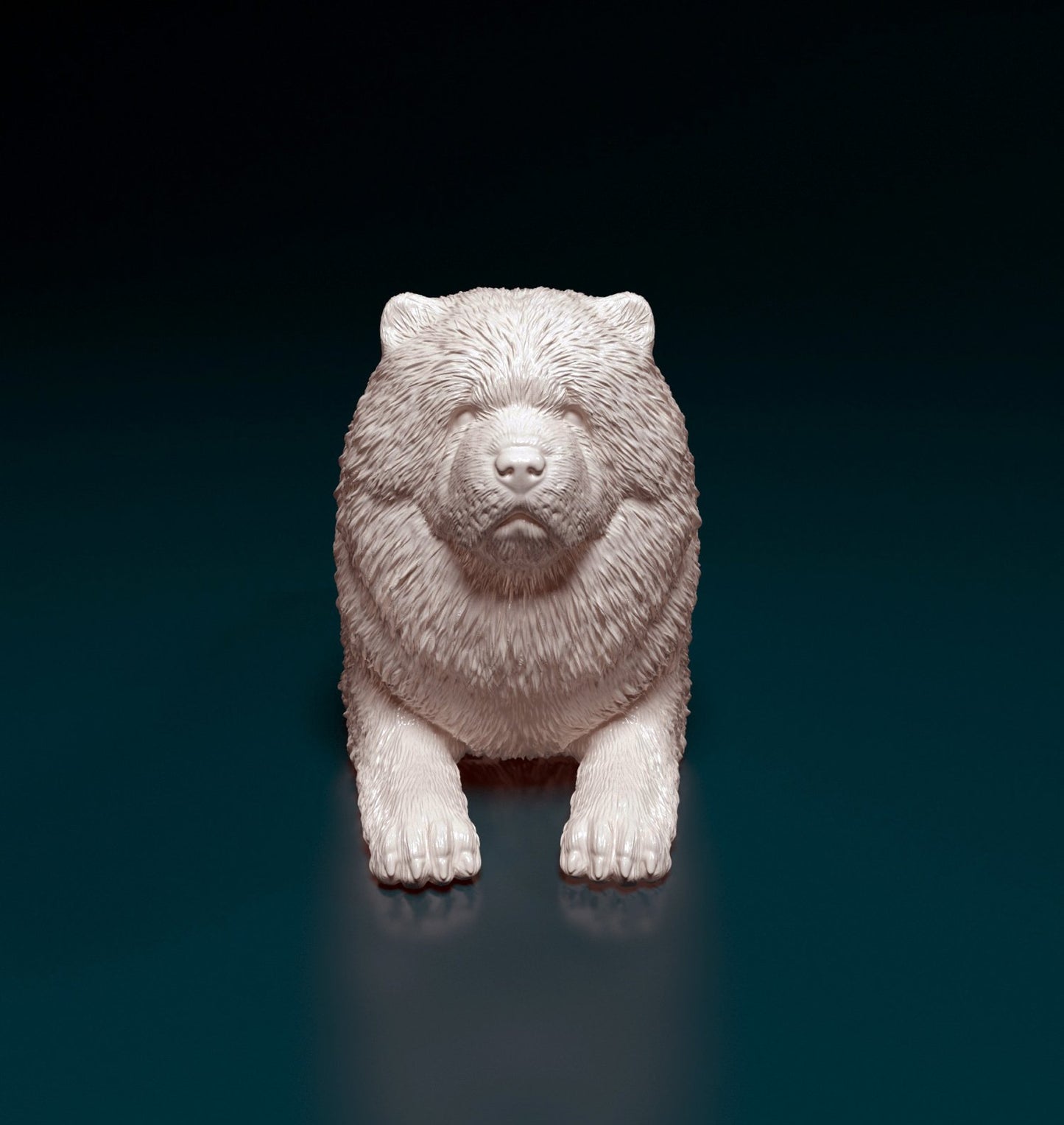Chow chow 2 artist resin - white resin ready to prep / paint ALL SCALES