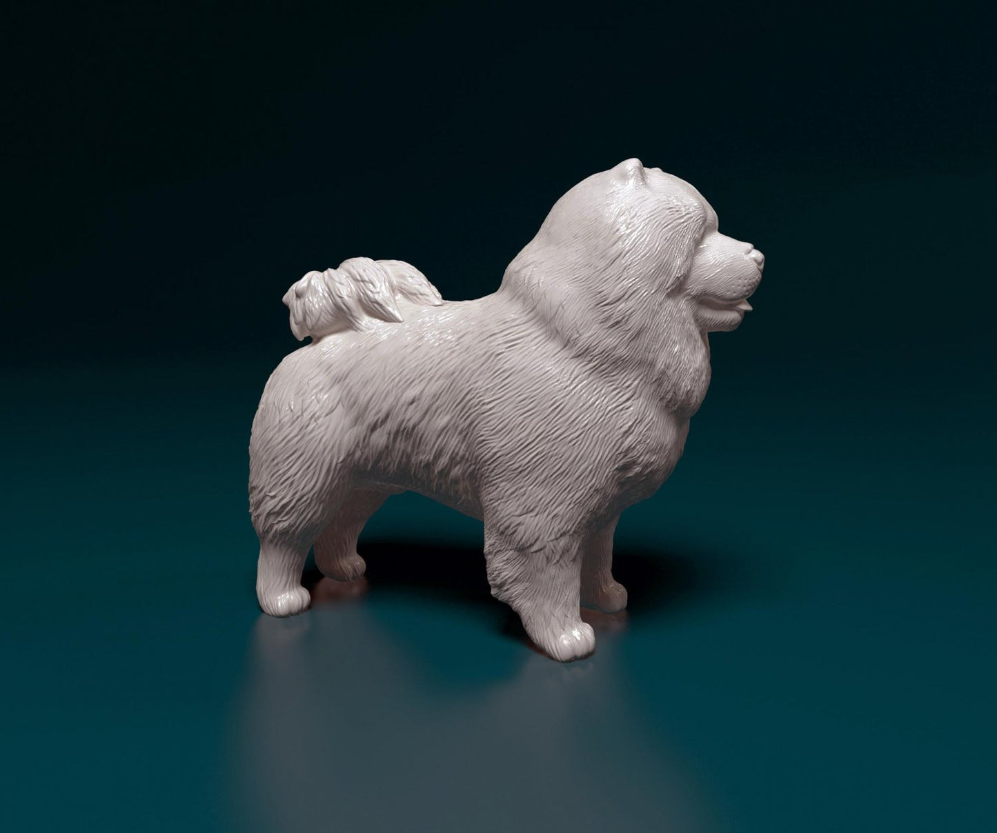 Chow chow artist resin - white resin ready to prep / paint ALL SCALES