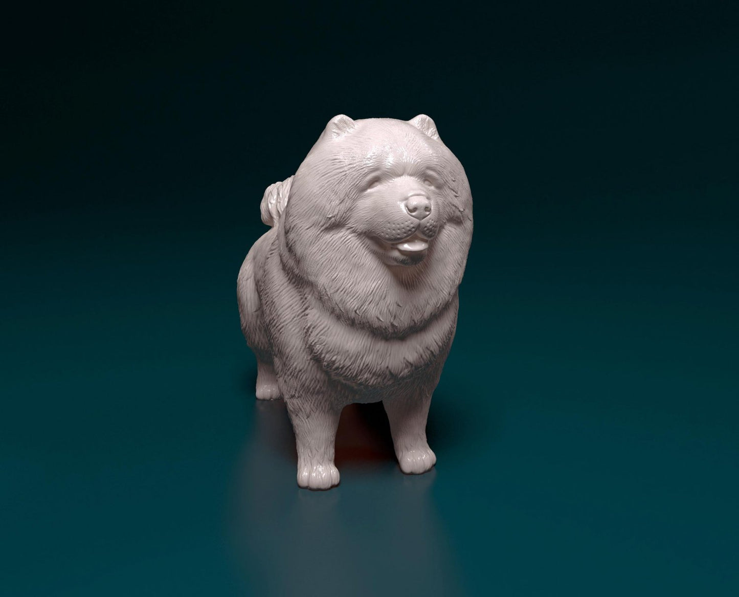 Chow chow artist resin - white resin ready to prep / paint ALL SCALES