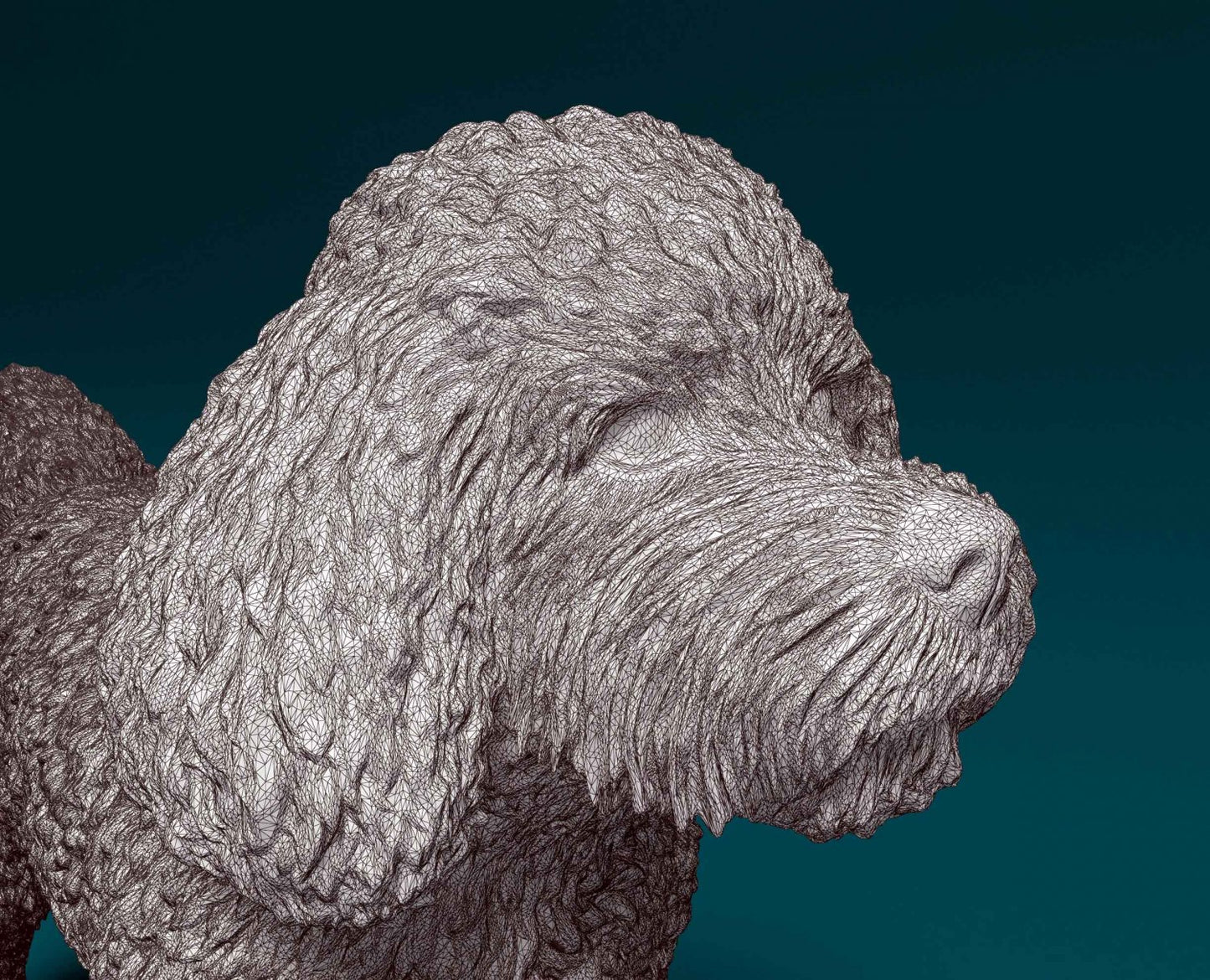 Cockerpoo artist resin - white resin ready to prep / paint ALL SCALES