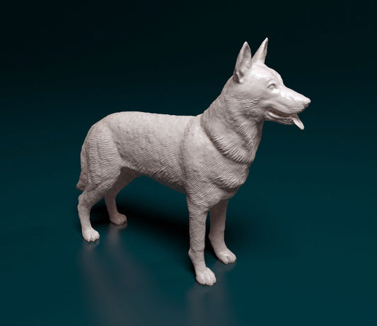 Czechoslovakian wolfdog artist resin - white resin ready to prep / paint ALL SCALES