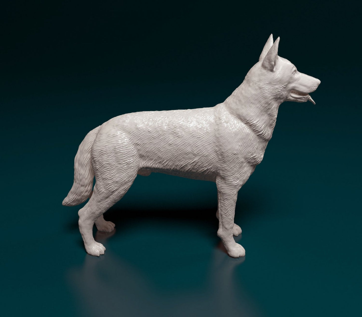 Czechoslovakian wolfdog artist resin - white resin ready to prep / paint ALL SCALES