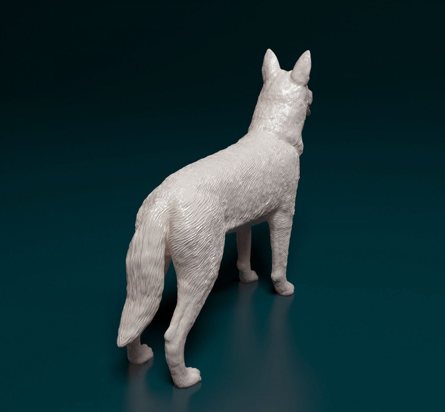 Czechoslovakian wolfdog artist resin - white resin ready to prep / paint ALL SCALES