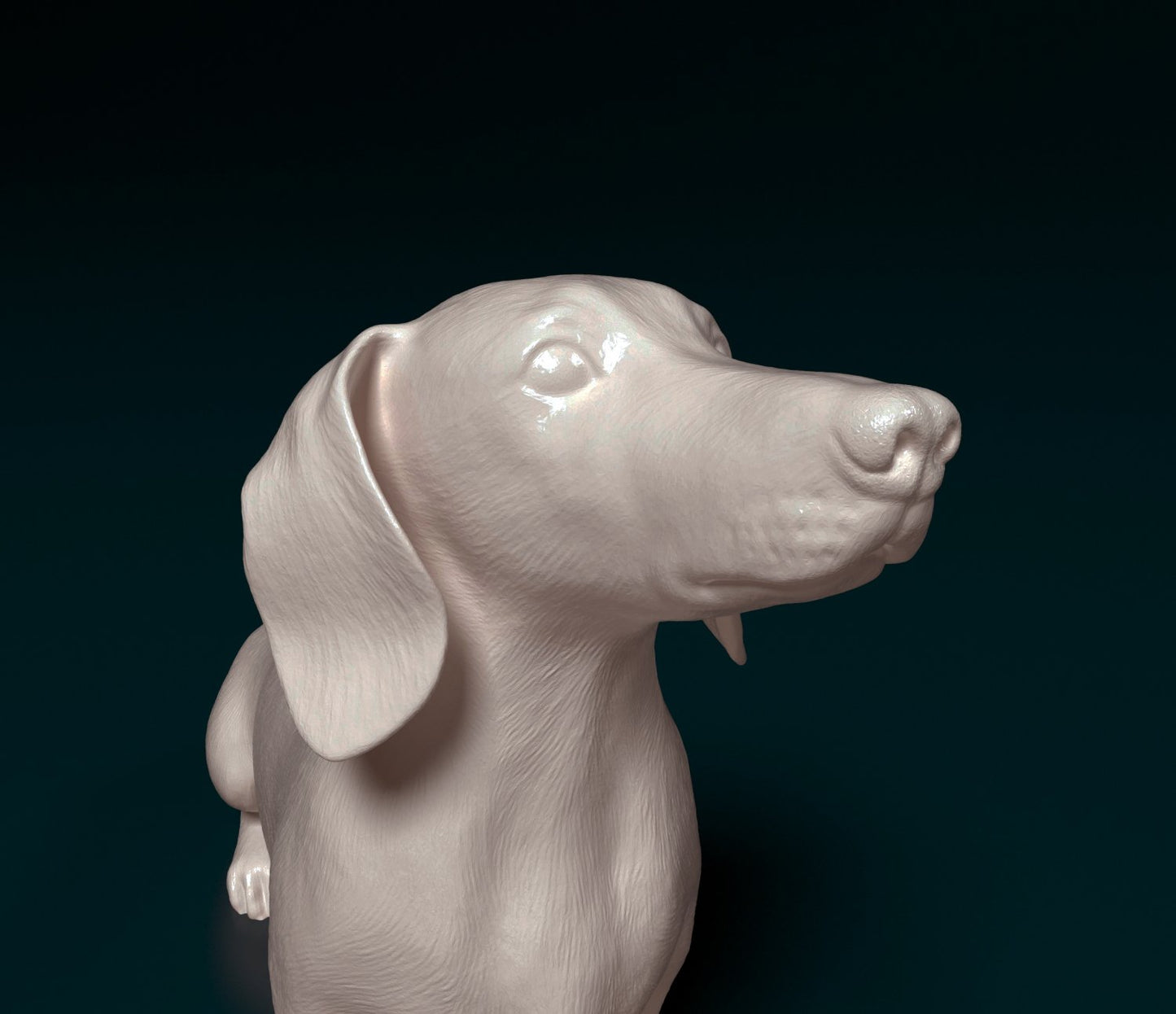 Dachshund artist resin - white resin ready to prep / paint ALL SCALES