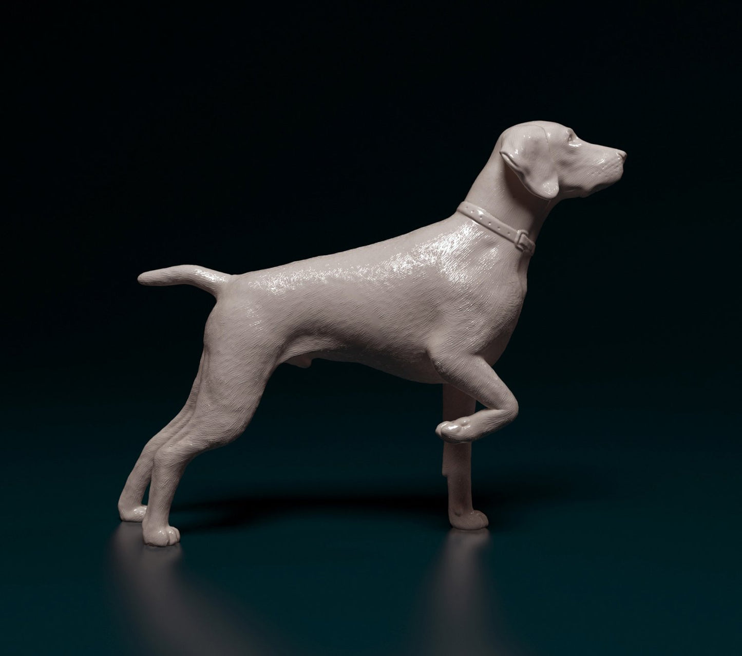 German shorthaired pointer artist resin - white resin ready to prep / paint ALL SCALES