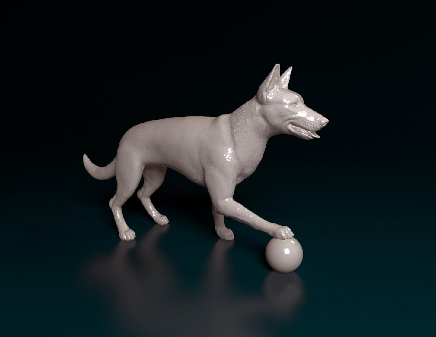 Dog will ball artist resin - white resin ready to prep / paint ALL SCALES