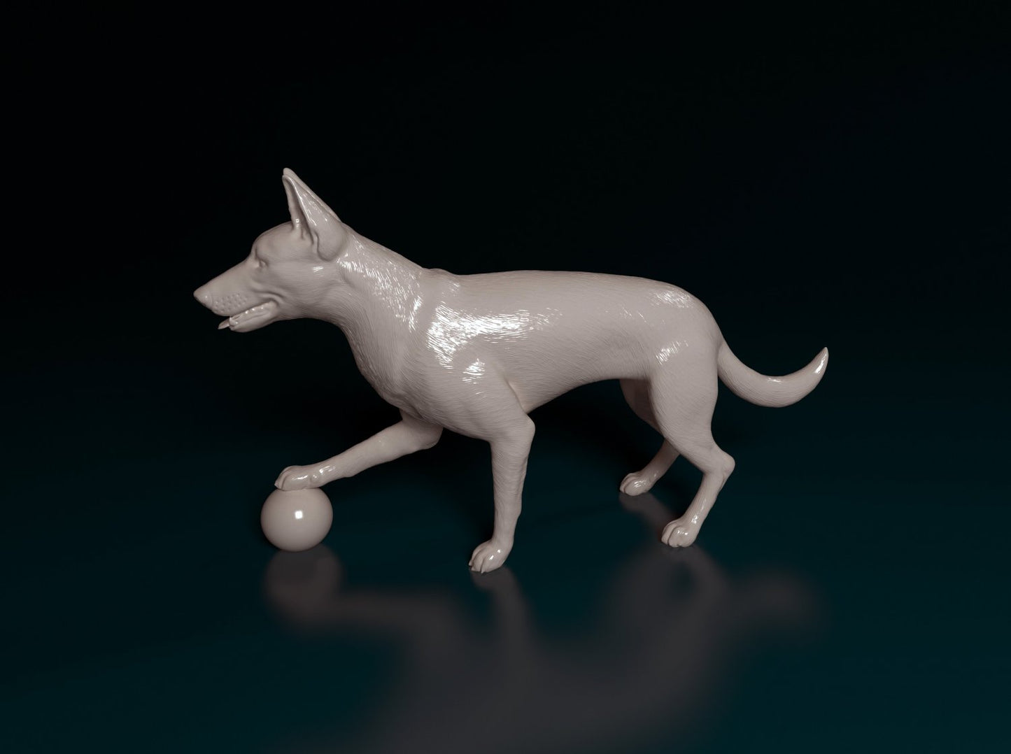 Dog will ball artist resin - white resin ready to prep / paint ALL SCALES