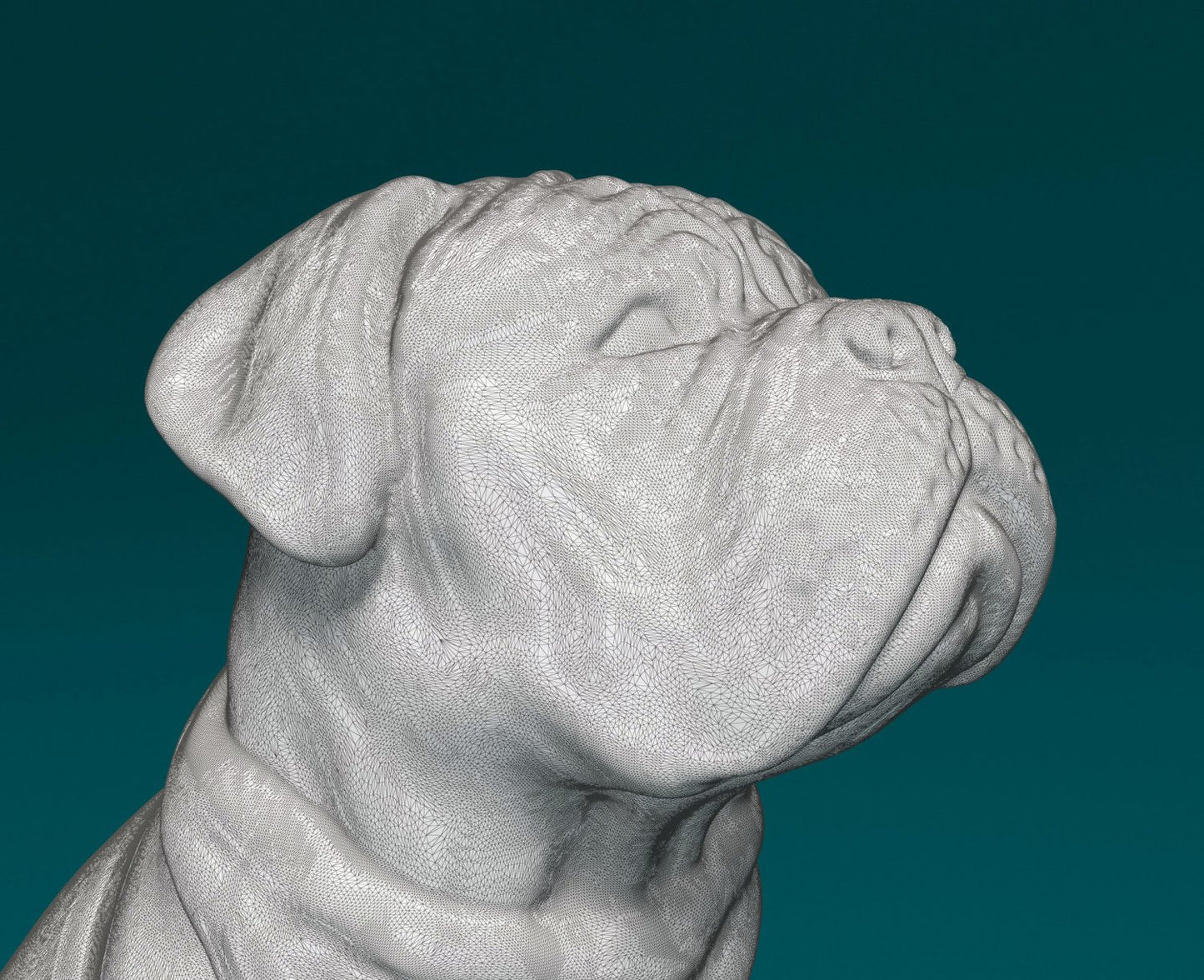 Copy of Dogue de Bordeaux 2 artist resin - white resin ready to prep / paint ALL SCALES
