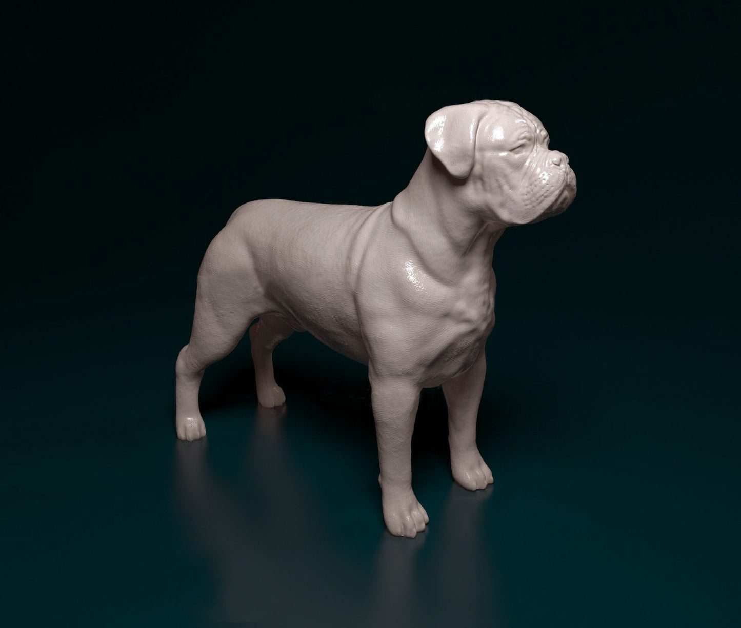 Dogue de Bordeaux artist resin - white resin ready to prep / paint ALL SCALES