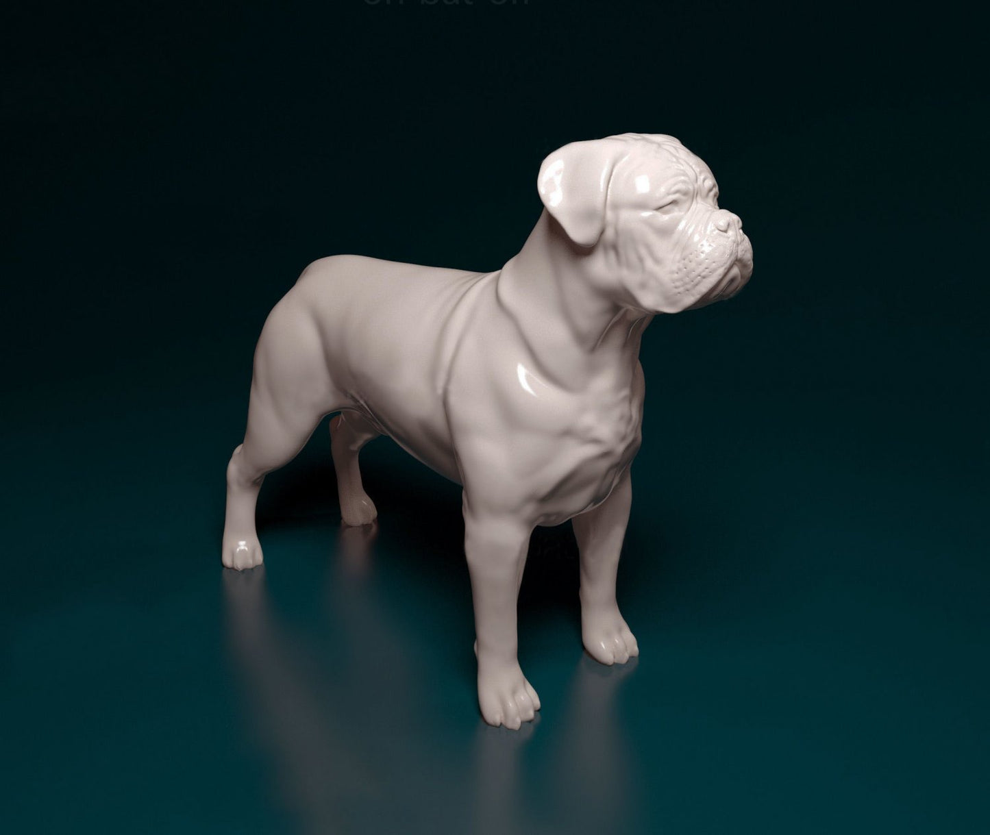 Dogue de Bordeaux artist resin - white resin ready to prep / paint ALL SCALES