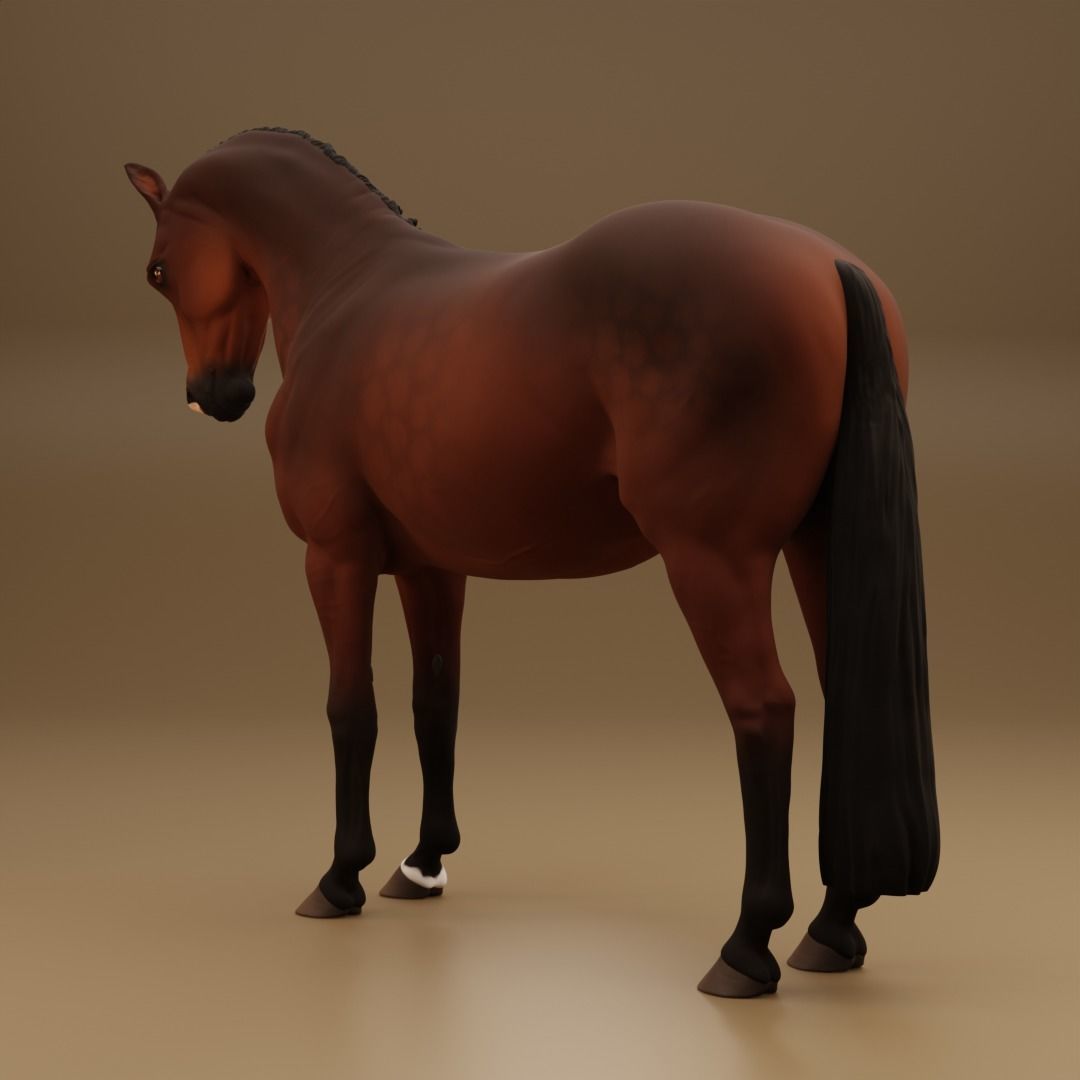 warmblood dressage horse - White resin - ready to prep and paint