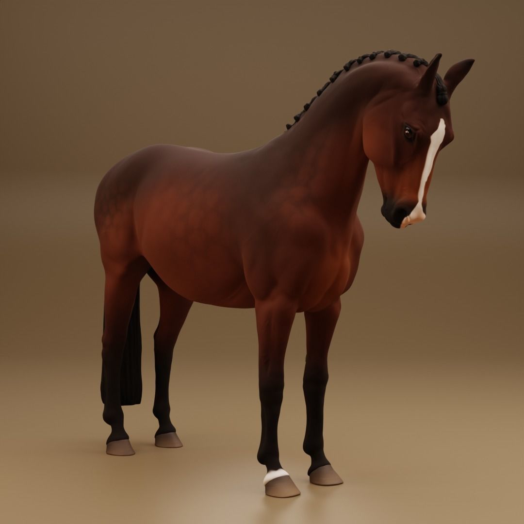 warmblood dressage horse - White resin - ready to prep and paint