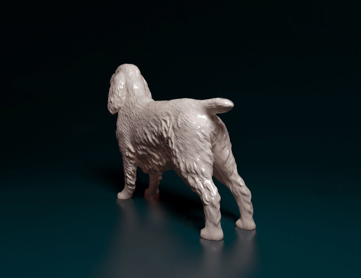 English cocker spaniel artist resin - white resin ready to prep / paint ALL SCALES