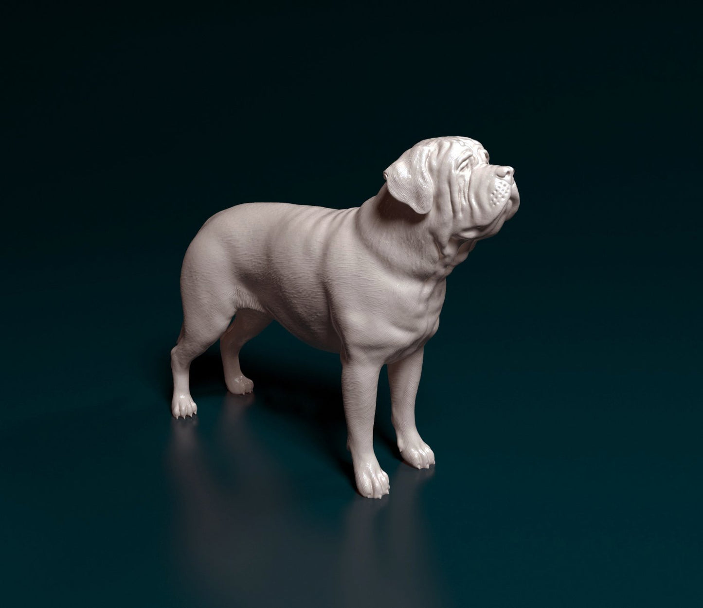 English mastiff artist resin - white resin ready to prep / paint ALL SCALES