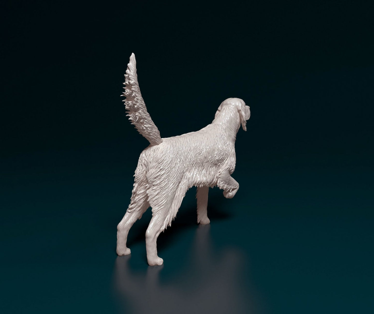 English setter artist resin - white resin ready to prep / paint ALL SCALES