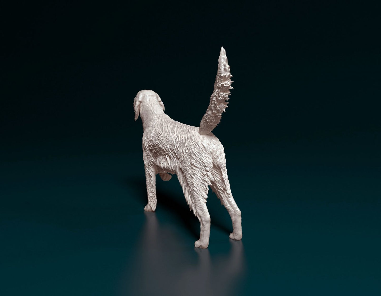 English setter artist resin - white resin ready to prep / paint ALL SCALES