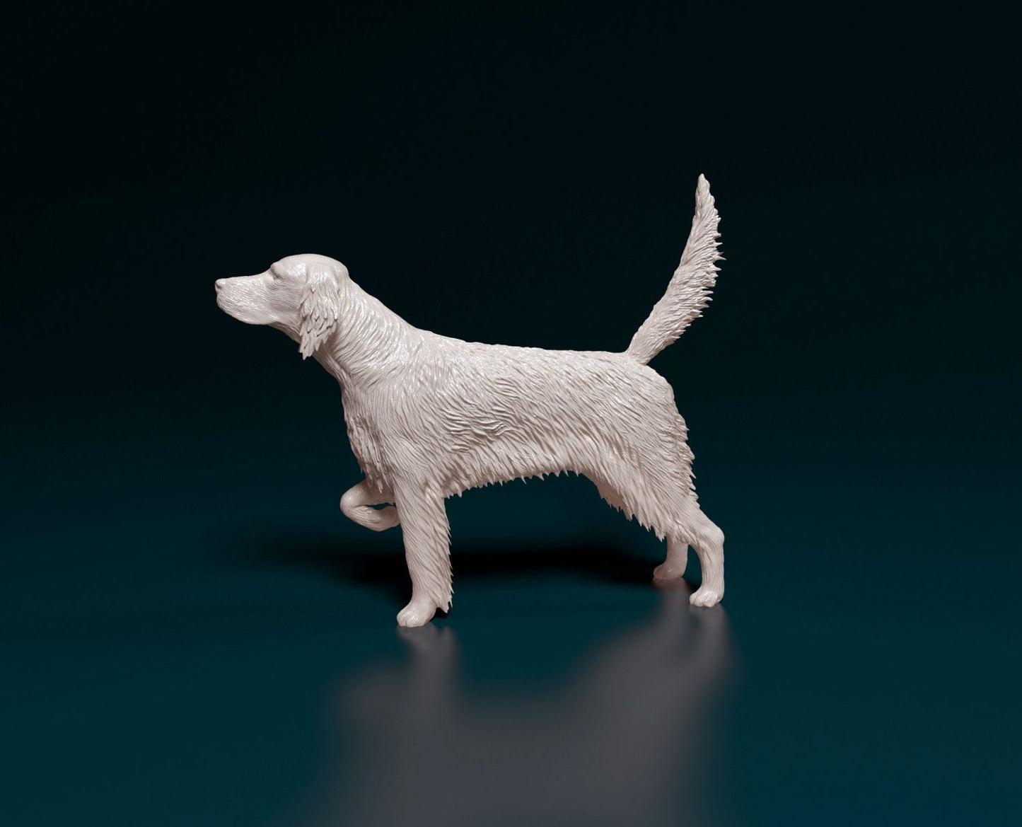 English setter artist resin - white resin ready to prep / paint ALL SCALES