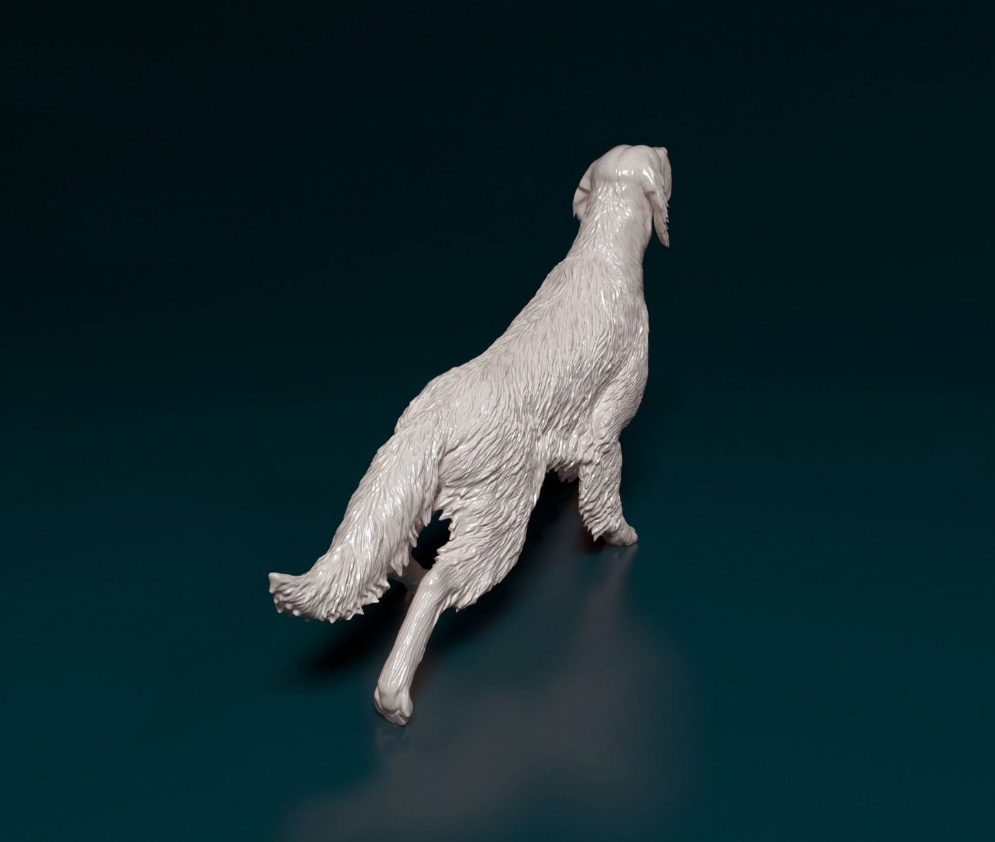 English setter hunting artist resin - white resin ready to prep / paint ALL SCALES