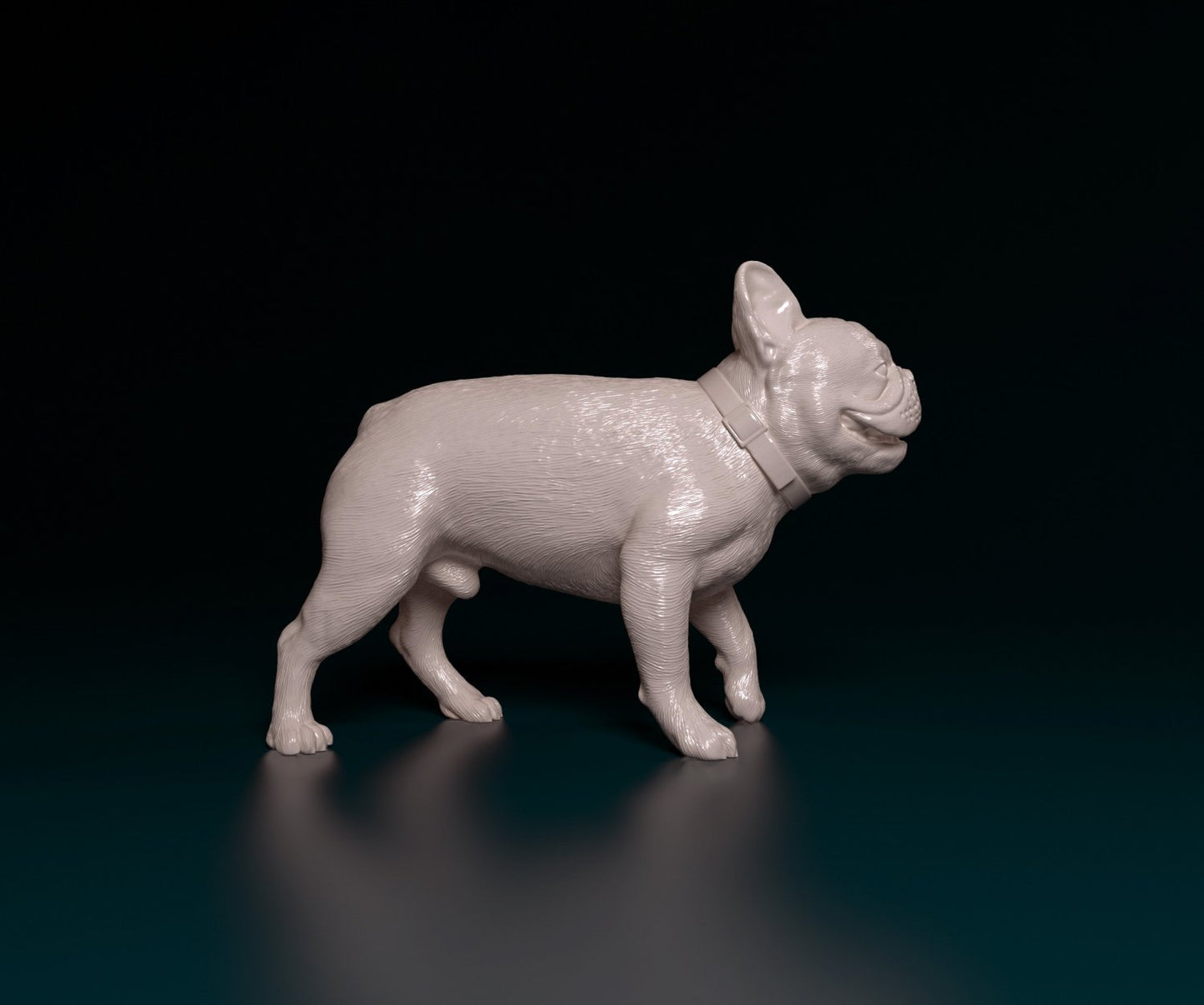 French bulldog artist resin - white resin ready to prep / paint ALL SCALES
