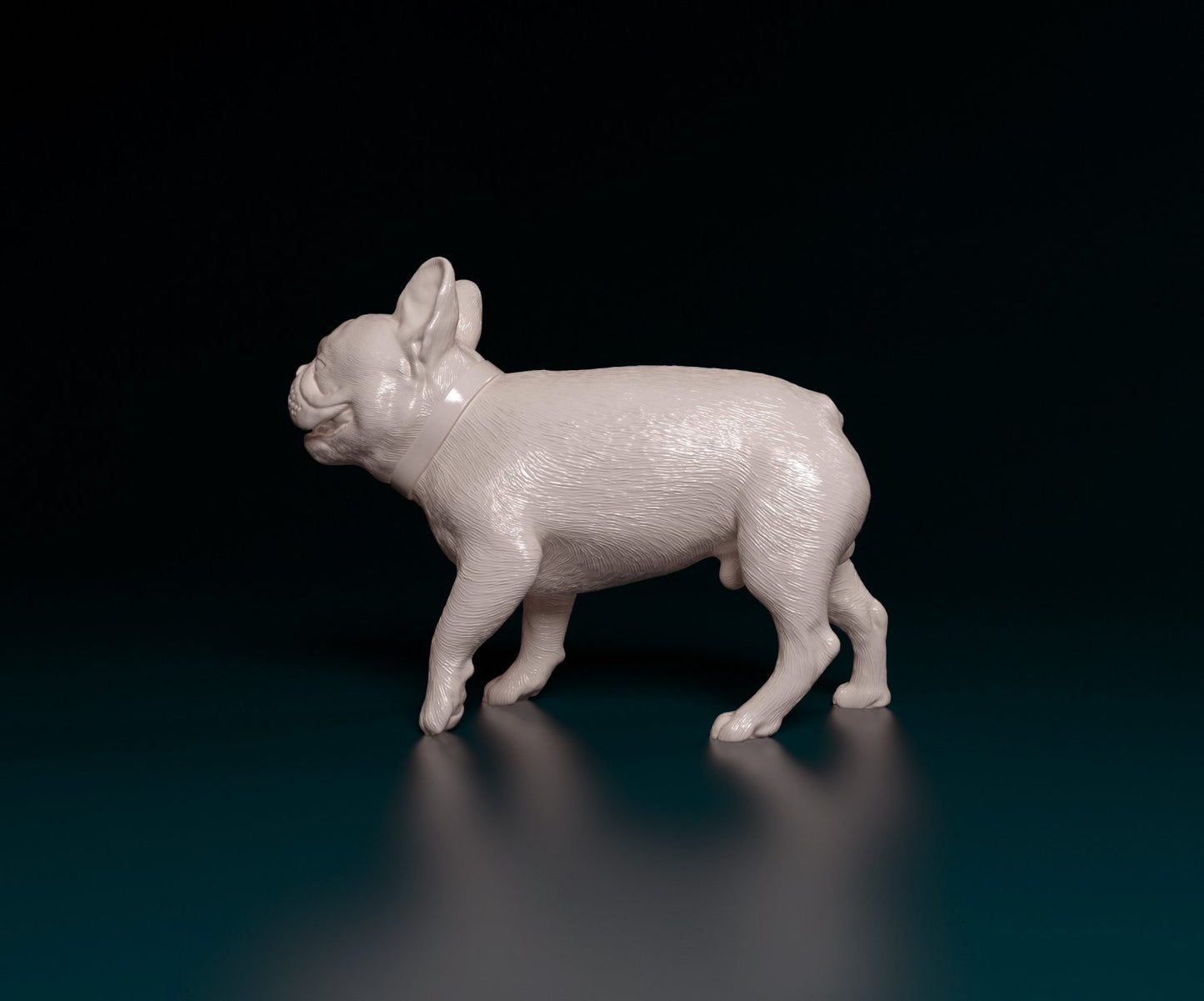 French bulldog artist resin - white resin ready to prep / paint ALL SCALES