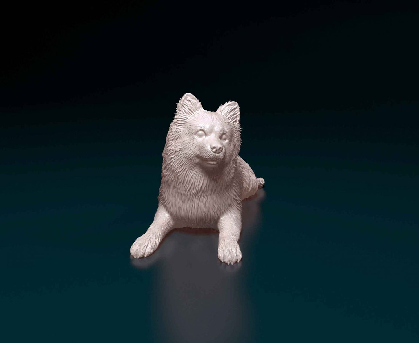 German spitz artist resin - white resin ready to prep / paint ALL SCALES