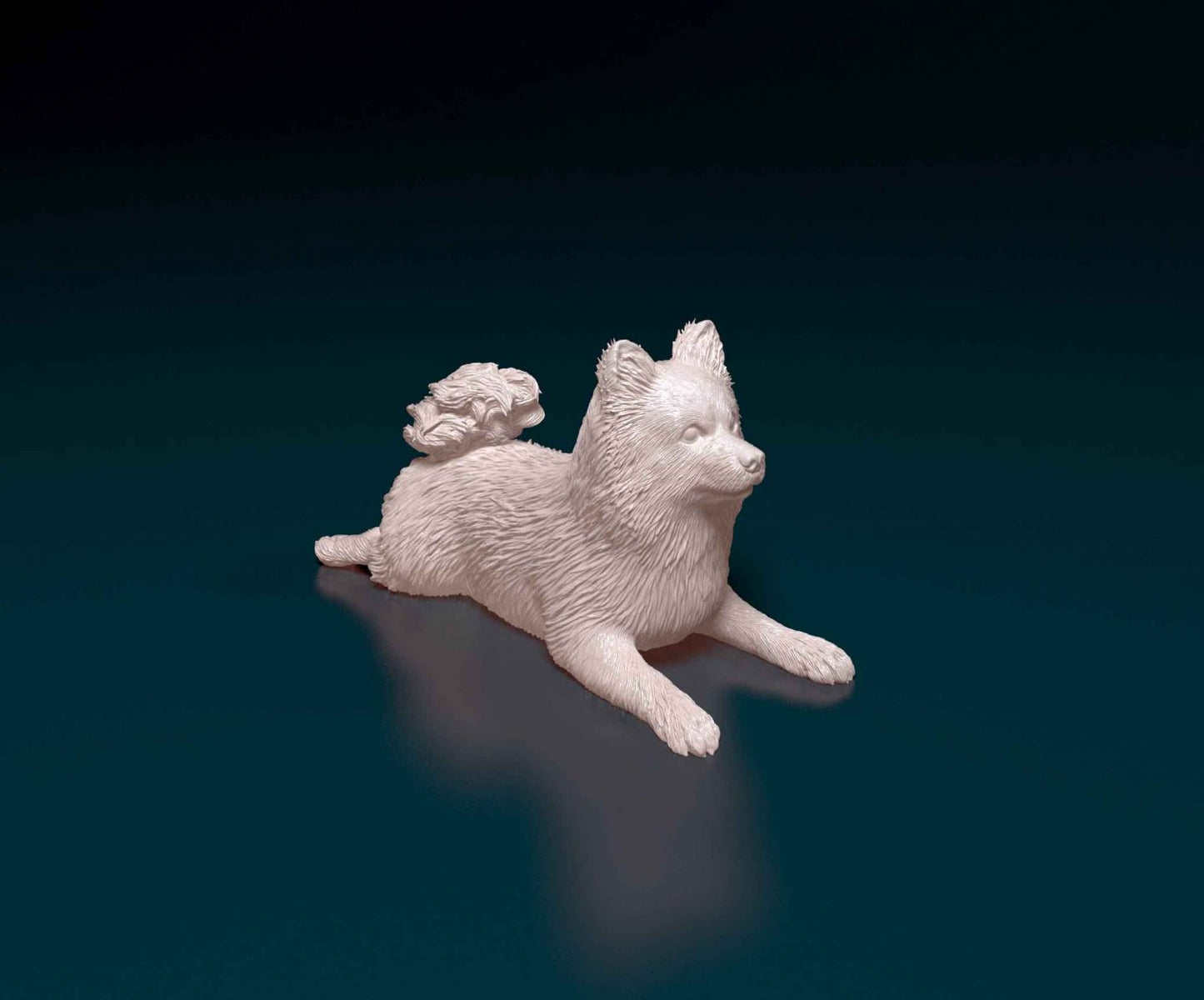 German spitz artist resin - white resin ready to prep / paint ALL SCALES
