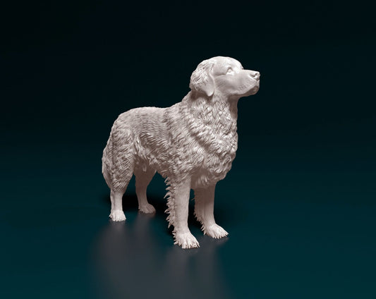 Golden Retriever artist resin - white resin ready to prep / paint ALL SCALES