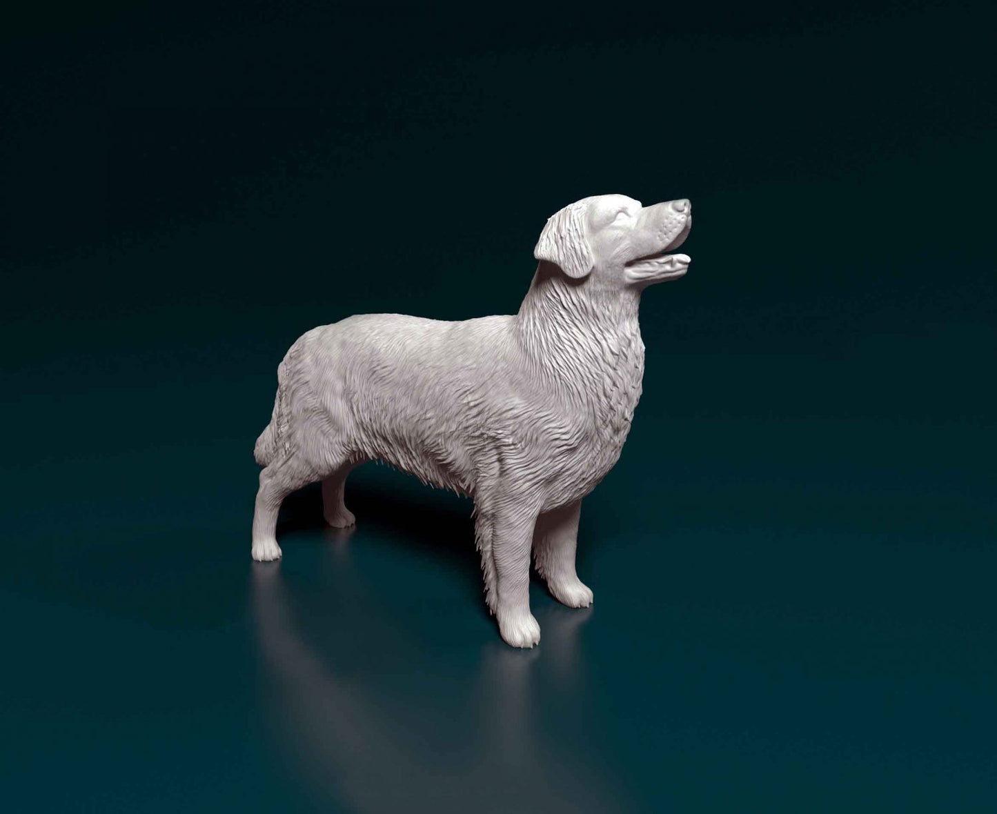 Golden Retriever artist resin - white resin ready to prep / paint ALL SCALES