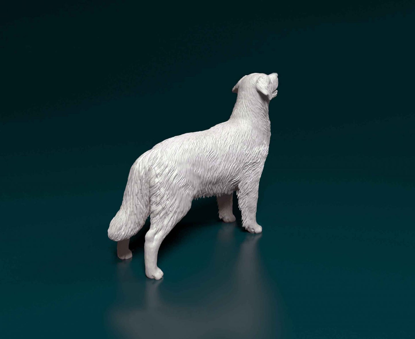 Golden Retriever artist resin - white resin ready to prep / paint ALL SCALES